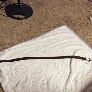 Classic Brown and a black reversible leather belt.